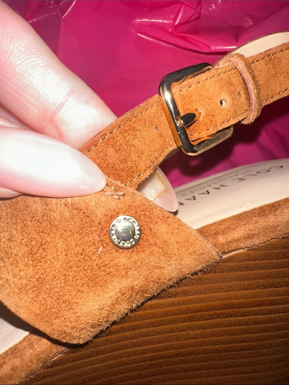 Cole Haan Laci Platform Wedge Sandals 8.5
